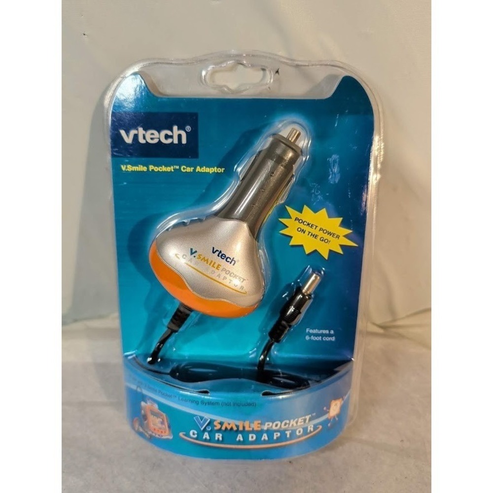VTech V.Smile Pocket Car Adaptor 80-091301 Portable Power 6ft Cord New Sealed